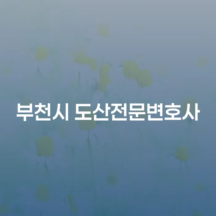 부천시 도산전문변호사와 순천시 개인회생법무법인, 어떤 법적 도움을 받을 수 있을까요?